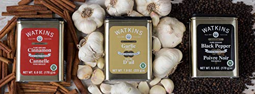 Image of Watkins All Natural Gourmet Garlic Powder Spice Tin, 7.9 Ounce, 6 Count