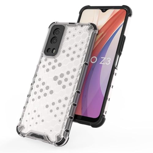 Image of Prime Retail Hard PC Back Case Cover for iQOO Z3 5G Anti Slip Ultra Thin Shockproof Reinforced Corners (Transparent)