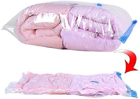 Kit 10 Saco á Vácuo + Bomba Elétrica de Sucçao Vac Bag 50x60 Mala Viagens Roupas Mais Espaço Guarda