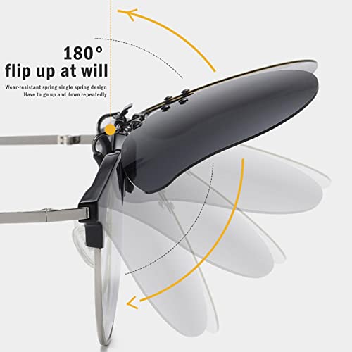 Polarized Cat Eye Clip On Sunglasses Flip Up Lens Over Prescription Glasses Rimless Eyewear UV Protection for Women Men4