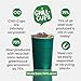Steel Chill Cups 16 oz. Party Cups, Perfect for Cold Drinks, Sturdy & Durable, Disposable and 100% Recyclable, Made in USA, Green, 12 Count