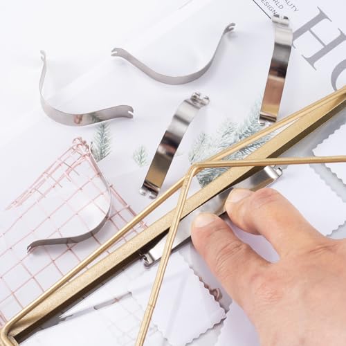 Image of HINZIC 65pcs Picture Frame Backing Clips, Metal Picture Frame Hardware 3.35Inch for DIY Picture Photo Decorative Cross Stitch Framing Tools