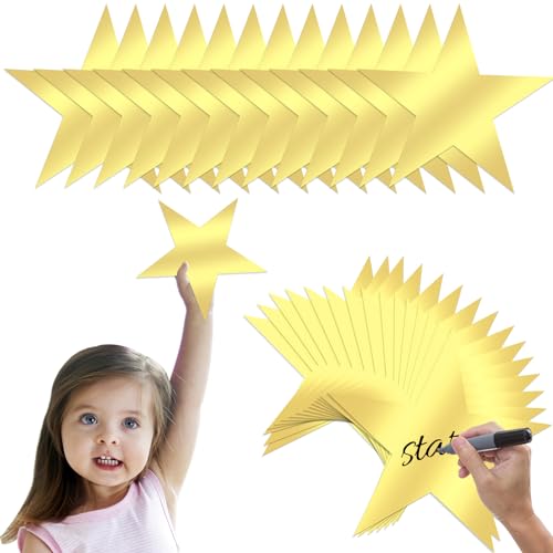 48 Pcs 6 Inch Gold Star Cutouts Gold Star Decoration