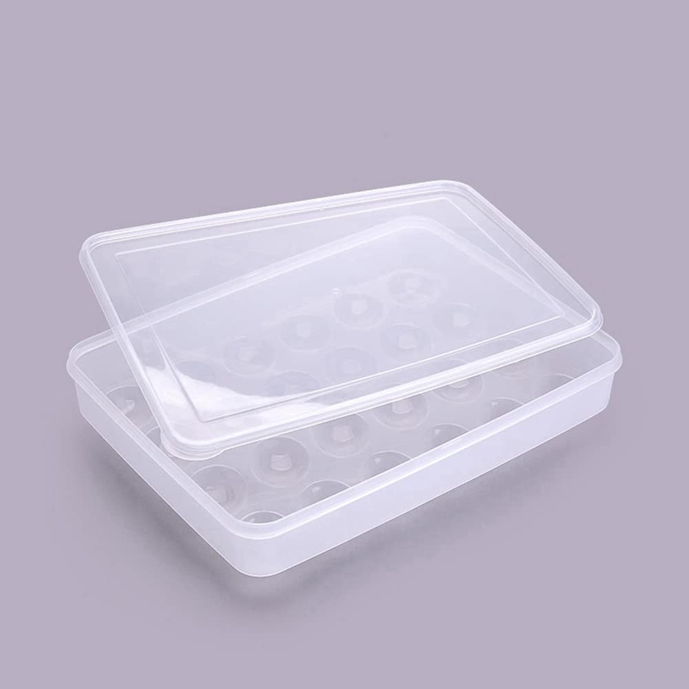 Huevos Rellenos Facilidad, 2 Recipientes Transparentes para Huevos con Tapa para 48 Huevos, FáCil de Transportar, Transportador Apto para Lavavajillas, Apilable
