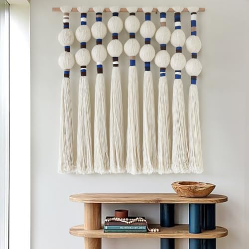 IOWER Macrame Wall Hanging Spherical Best Boho Wall Decor Fiber Handmade Cotton Rope...