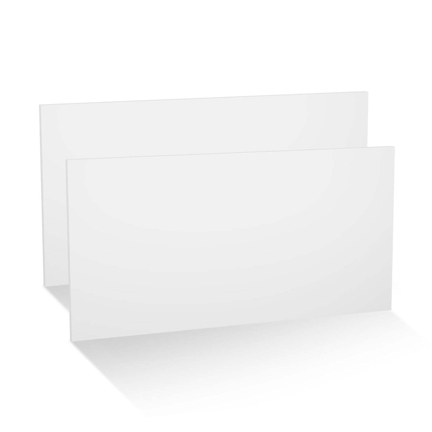 2pcs Hdpe Plastic Sheet 1/2" Thick12'' X 16'',Hdpe Board,High Density Polyethylene Sheets for DIY Projects for Machining Home (2, White, 12"×16"×1/2")