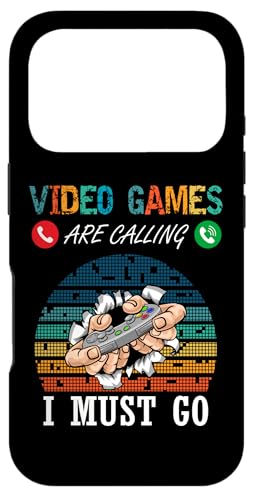 Video Games Are Calling And I Must Go Funny Player �Q�[�}�[�{�[�C �X�}�z�P�[�X iPhone 17 Pro �p