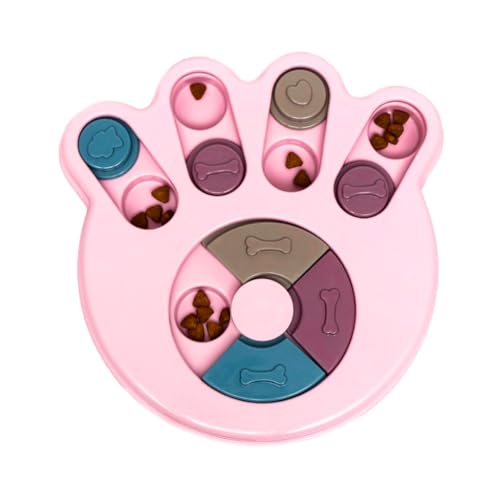 Brinquedo quebra cabeça pet Comedouro interativo Cães gatos porta...