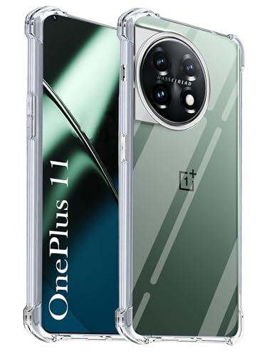 Image of Jkobi Back Case for OnePlus 11 5G (Shockproof Crystal Clear Anti Yellow Case | Drop & Camera Protection | Hard Polycarbonate)