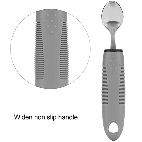 Utensili Adattivi per Tremori Alle Artrite e Parkinson, Set di Posate in Acciaio Inossidabile con Utensili Ponderati, Utensili per Mangiare Portatori di Handicap
