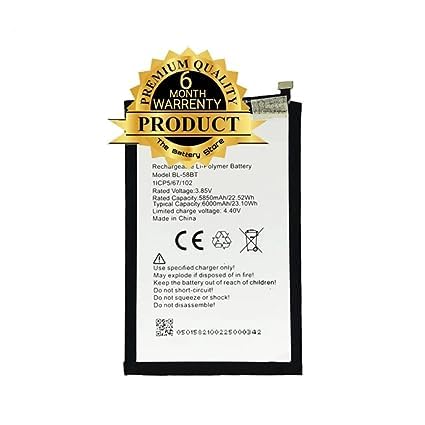 Image of Original BL -58BT Battery for Tecno Pouvoir 4 / Tecno Pouvoir 4 Pro /Battery with 6 Month Warranty ****(E00102)