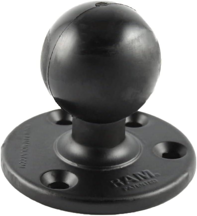 RAM Mounts Large Round Plate with Ball RAM-D-202U with D Size 2.25" Ball
