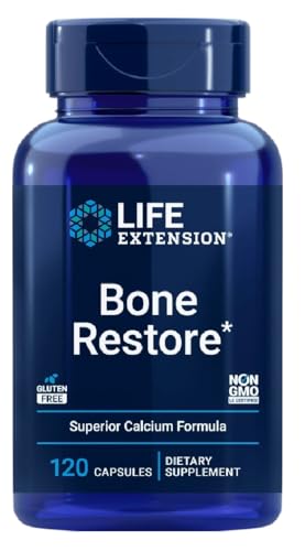 Life Extension - Bone Restore | Unterstützung für die Knochengesundheit mit essenziellen Mineralien - 120 Kapseln