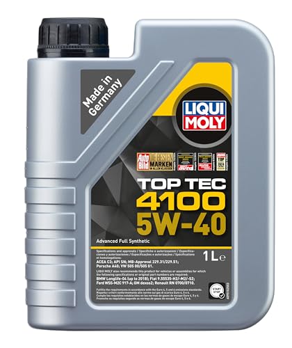 LIQUI MOLY Top Tec 4100 5W-40 | 1 L | Synthesis technology motor oil | SKU: 9510