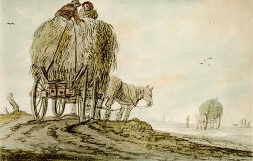Peinture La fenaison Aelbert Cuyp pour habiller un grand mur vide de salon moderne