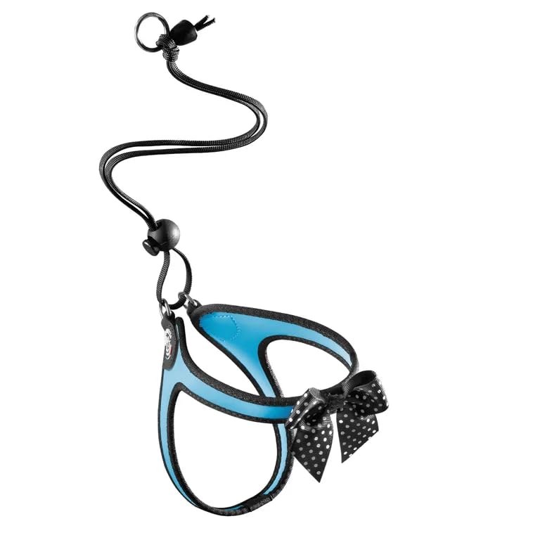 PETTORINA TRE PONTI CHIUSURA LACCIO BORDO NERO EASY FIT FIOCCO AZZURRO (MIS. 1.5)