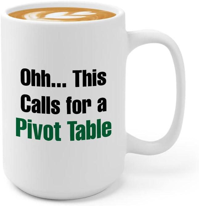 Taza de café Actuary de 15 onzas, color blanco, esto requiere una mesa pivotante, auditor CFA, administración de trabajo, crédito, presupuesto, CFO