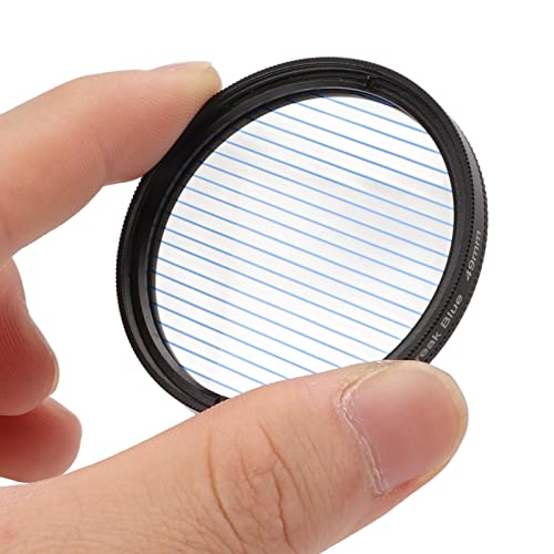 Zyyini Blue Streak Special Effects Filter, 37Mm 40.5Mm 43Mm 46Mm 49Mm Special Effects Lens Filter Anamorphic Special Effects Filter,For Most Of Digital Cameras On The Market(49Mm) #TOP4