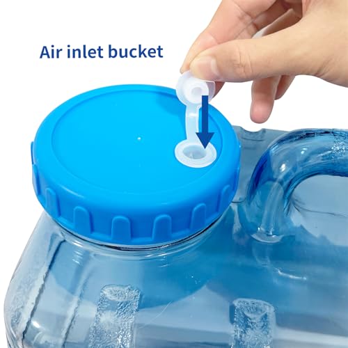 Contenedor de Agua para Camping 2.6 Galones con Grifo, Jarra Portátil Libre de BPA, Recipiente de Almacenamiento de Agua para Emergencias para Camping, Vehículo, Senderismo y Picnic miniatura 3