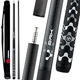 Poison by Predator VX Jump/Break Cue with Venom Carbon Fiber Shaft and Cue Case - Black/Gray