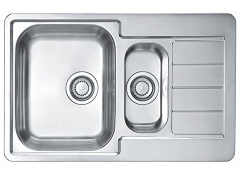 AXIS KITCHEN Einbauspüle Mojito 470 Edelstahl 79 x 50 cm Glatt oder Leinen (Edelstahl GLATT) Cover