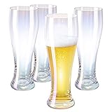 【Mehrzweck】Diese funktionellen Weizenbier Gläser sind ideal, um eines Ihrer Lieblingsschaumgetränke zu genießen. Ideal für jede Veranstaltung langlebig genug für den täglichen Gebrauch. Diese ist auch als tolle Geschenk für jeden Bierliebhaber, und perfekt für Geburtstage und Weihnachten.