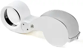 Lupa De Bolso Com Luz Led Para Joalheiro Zoom De 40x Tomóvi