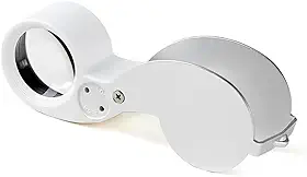 Lupa De Bolso Com Luz Led Para Joalheiro Zoom De 40x Tomóvi