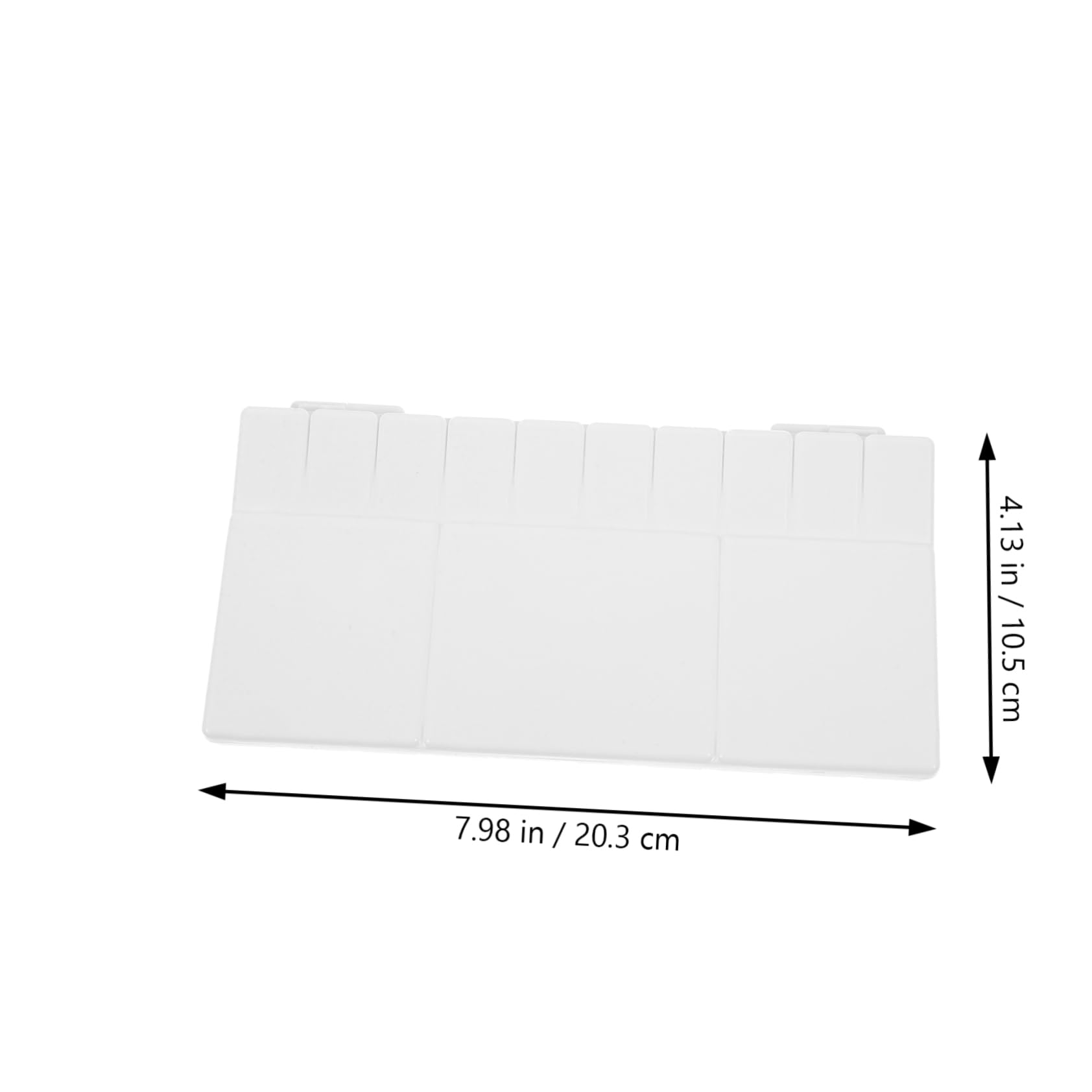 jojofuny 3pcs Box Art Painting Tool Watercolor Pigment Box Mixing Tray Empty Palette