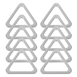 HOMSFOU Hebillas Triangulares de Metal para Bolsos 25 Mm, Cierre Conector de Anilla, Pack 10 Unidades, Accesorio Durable y Versátil para Manualidades y Reparación de Bolsos