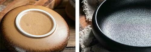 YLCYDLYU Teller Set 2 Stück Vintage Keramik Snack Kleine Teller Und Schüsseln Keramikgeschirr-H-A 6 YLCYDLYU Teller Set 2 Stück Vintage Keramik Snack Kleine Teller Und Schüsseln Keramikgeschirr-H-A