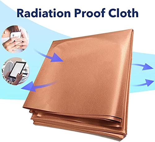 Tela Faraday AMNOOL de grado militar y cobre puro para protección de radiación WiFi y 5G 6