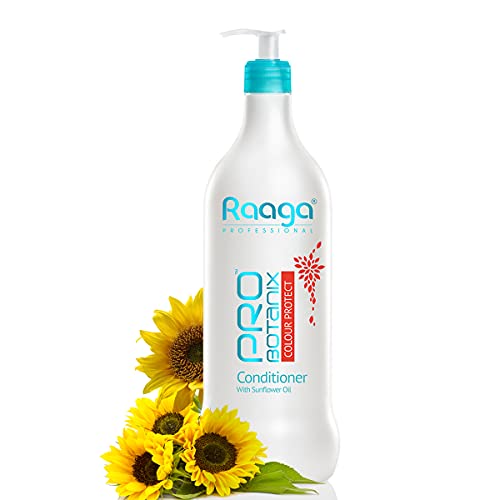 Image of Raaga Professional Pro Botanix Color Protect Conditioner With Sunflower Oil, Blue, 1000 Ml - 1 Count