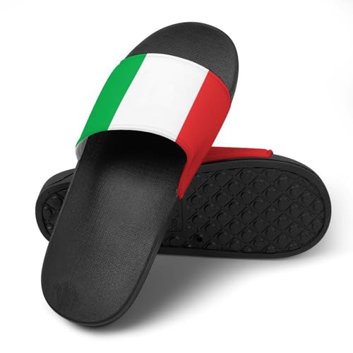 Italian Flag Funny Slide Sandals Non-Slip PVC Shower Slipper House Shoes Open Toe Slippers for Adult 45 (275mm)4
