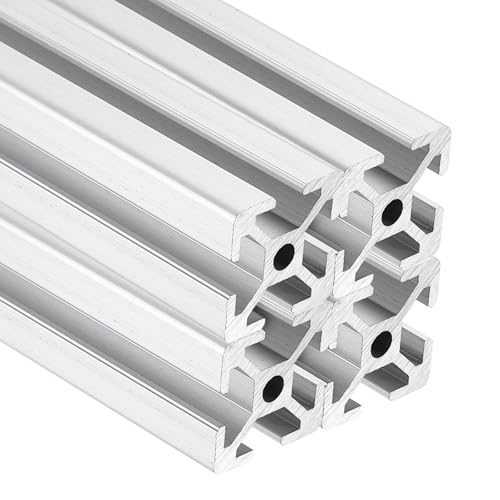 sourcing map 4Pcs 1010/10 Series 1x1 Inch 100mm Aluminum Extrusion Profile