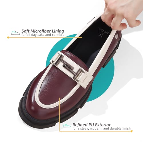 Image of YOHO Stella Loafers for Women | Comfortable & Stylish Chunky Sole Bellies | Fashion Moccasins with Footpharma Footbed | Slip-on for Casual & Formal Wear | 001