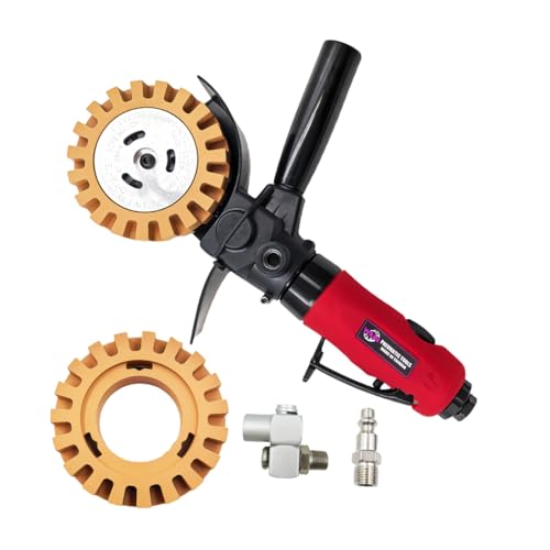 Pneumatic Decal Rust Removal Kit with Rubber Eraser Wheel 4