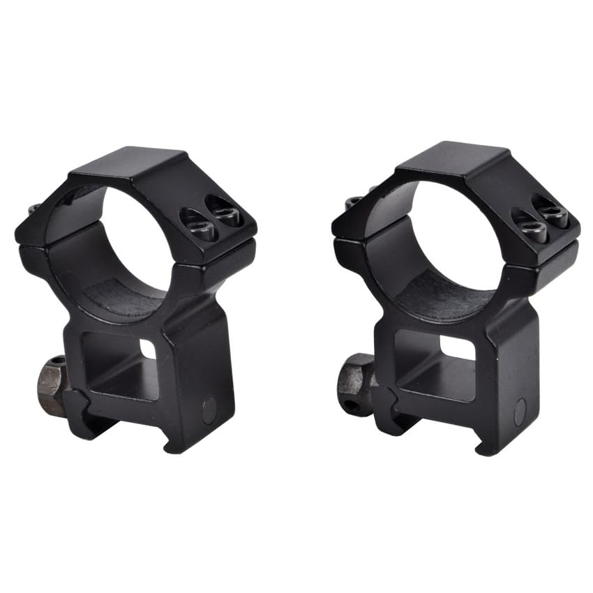 ECOMMUR Monturas para visores de 30mm (Altas) | Monturas para mira y visores telecópicos. Railes de 22mm