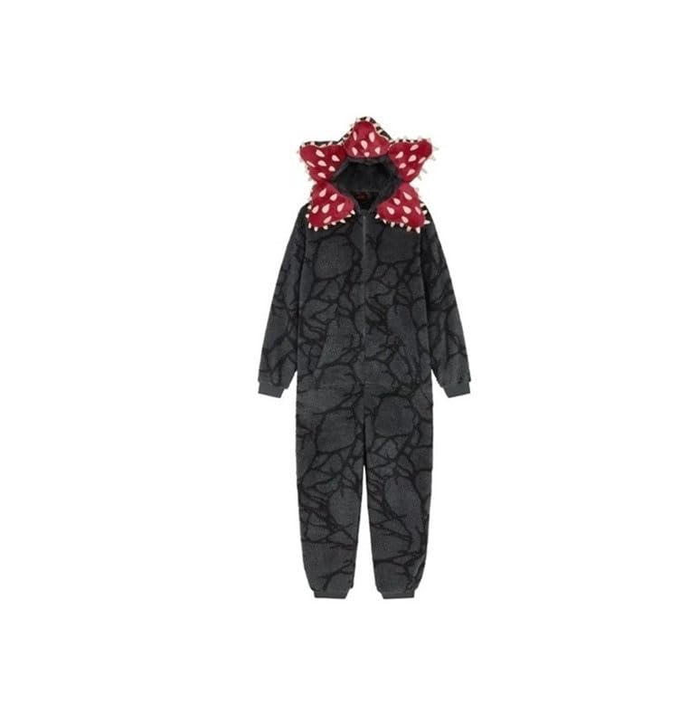 Genérico Unisex D-Demogorgon Onesie Pijamas Mono, Pijamas con Capucha 3D, Disfraces de Invierno de Lana for Cosplay, Albornoz de una Pieza de Navidad