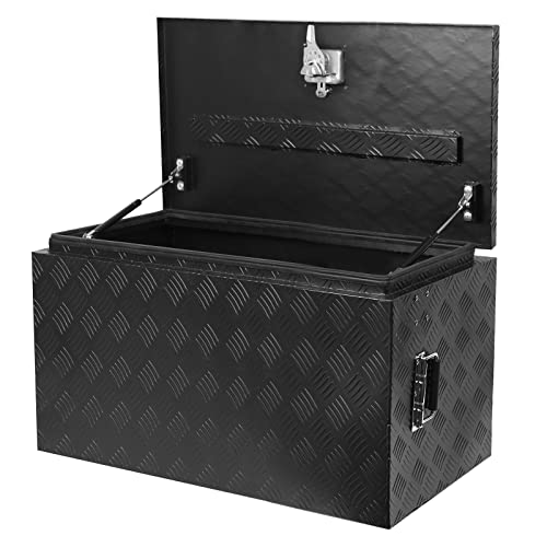 Merxeng 24 Inch Heavy Duty Aluminum Diamond Plate Tool Box Chest Box Pick Up Truck Bed Rv Trailer Toolbox Underbody Box Storage Lockable Organizer With Side Handle And Lock Keys #TOP3
