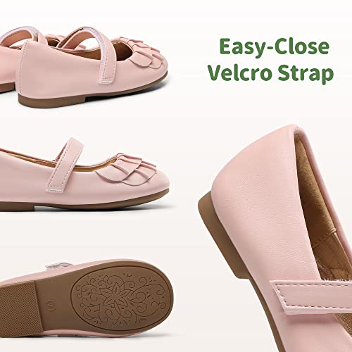 DREAM PAIRS Toddler Little Girls Mary Jane Ballet Flats Flower Girl Dress Shoes for Wedding Party School4