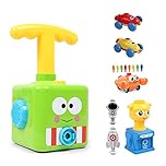 HOWADE Balloon Powered Launch Car,Inflatable balloon car toy pump set, Hand Push Air Power Balloon Racer Vehicle Car Toy for Kids/Toddlers Gift