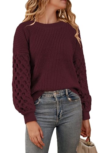 Womens Sweaters Fall Fashion Sweatshirt for Women Tops Crewneck Long Sleeve Shirts Casual Tunic Trendy