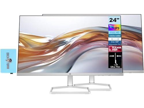 HP 24" FHD IPS Monitor Bundle with Docztorm Dock