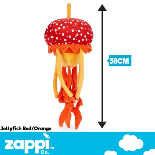 Zappi Co Weich gefülltes Kuscheltier für Kinder Qualle Plüschtier (33-35 cm) Safari-Tiere Kollektion Plüschteddy Neugeborenes erstes Kind