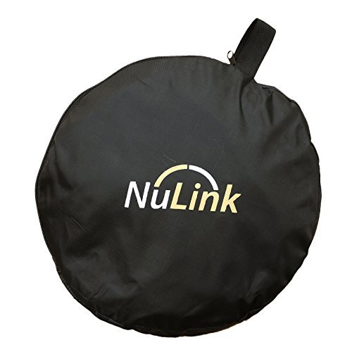 Nulink153; 60cm 24in 5 in 1 Portable Photography Studio Mutiple Photo Collapsible Disc Light Lightning Reflector with Carrying Bag Kit [Black, White, Gold, Silver and Translucent]