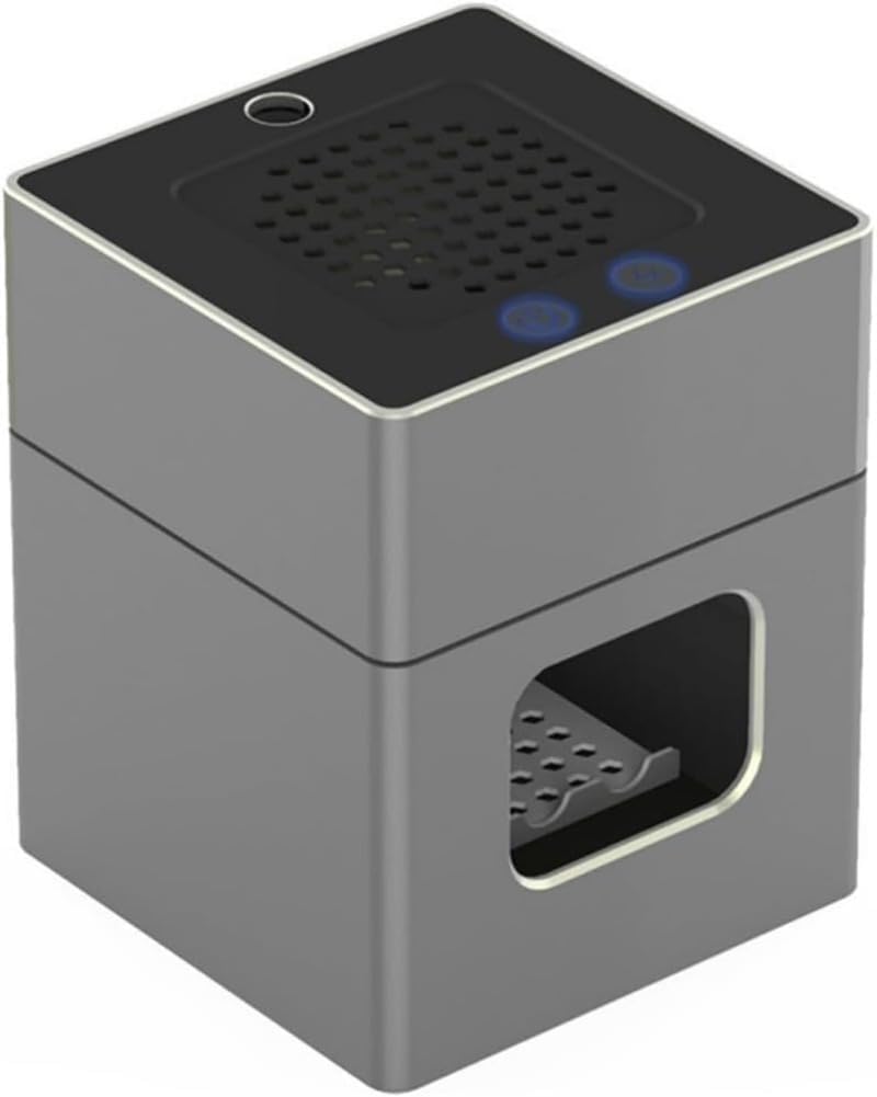 アルミハウジング 無煙灰皿 フィルター（6個）多機能 3イン1 スモーク灰皿 シガレットライター&amp;USB充電式 HEPAフィ