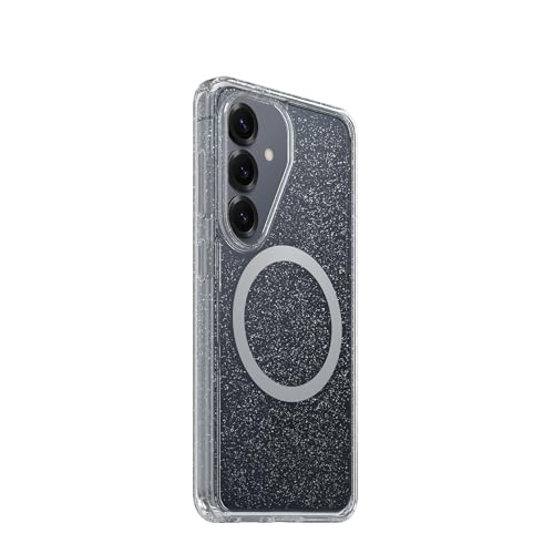 Image of OtterBox Samsung Galaxy S26 Symmetry Series Case - Stardust 4.0, Clear, Thin, Glitter Samsung Phone Case, Built-in Fast Charge Magnets & Raised Edges