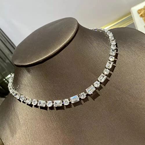 Collier émeraude moissanite argent 925 pour un éclat sans compromis