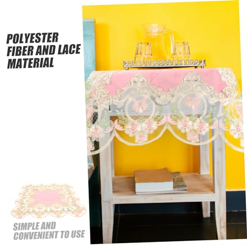 Napperon dentelle européenne chic petit format pastel pour décoration table